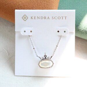 Kendra Scott Silver Elisa Princess Ivory Mother-of-Pearl 'Visionary' Necklace